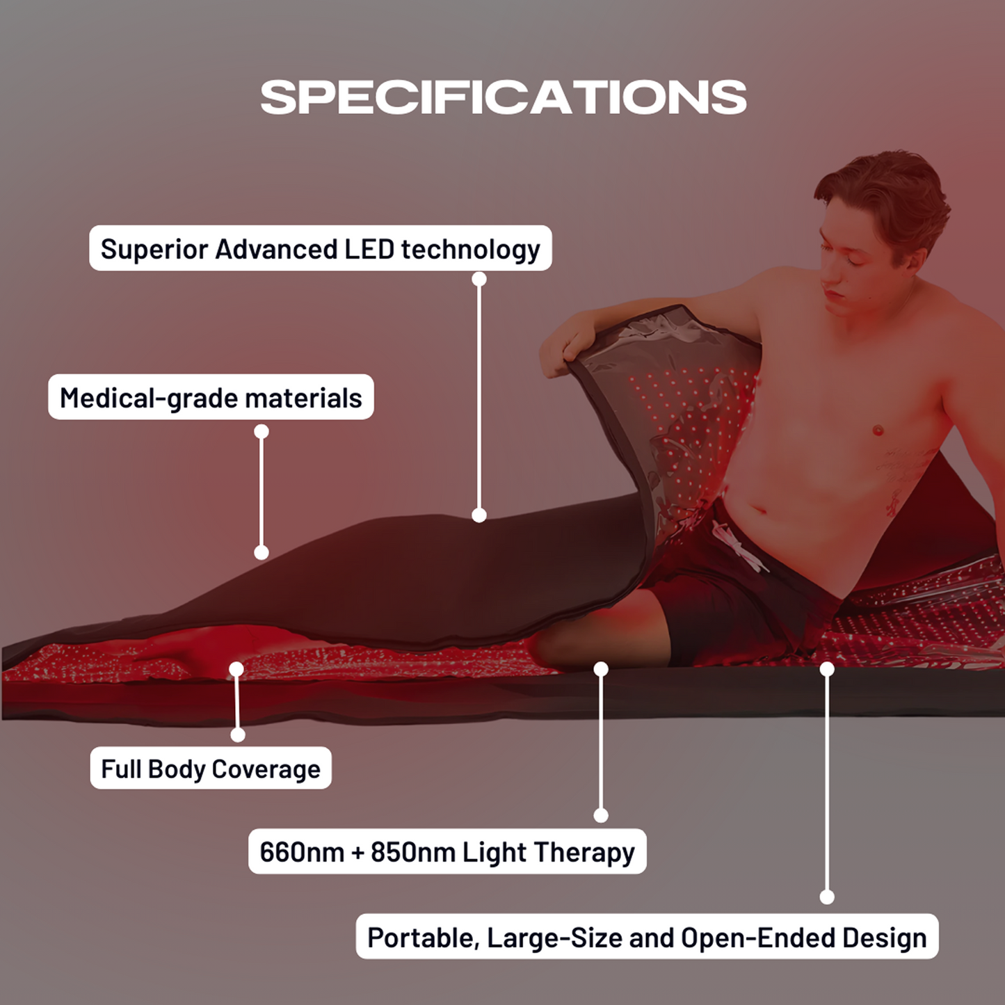Uviva Red and Infrared Light Therapy Pod