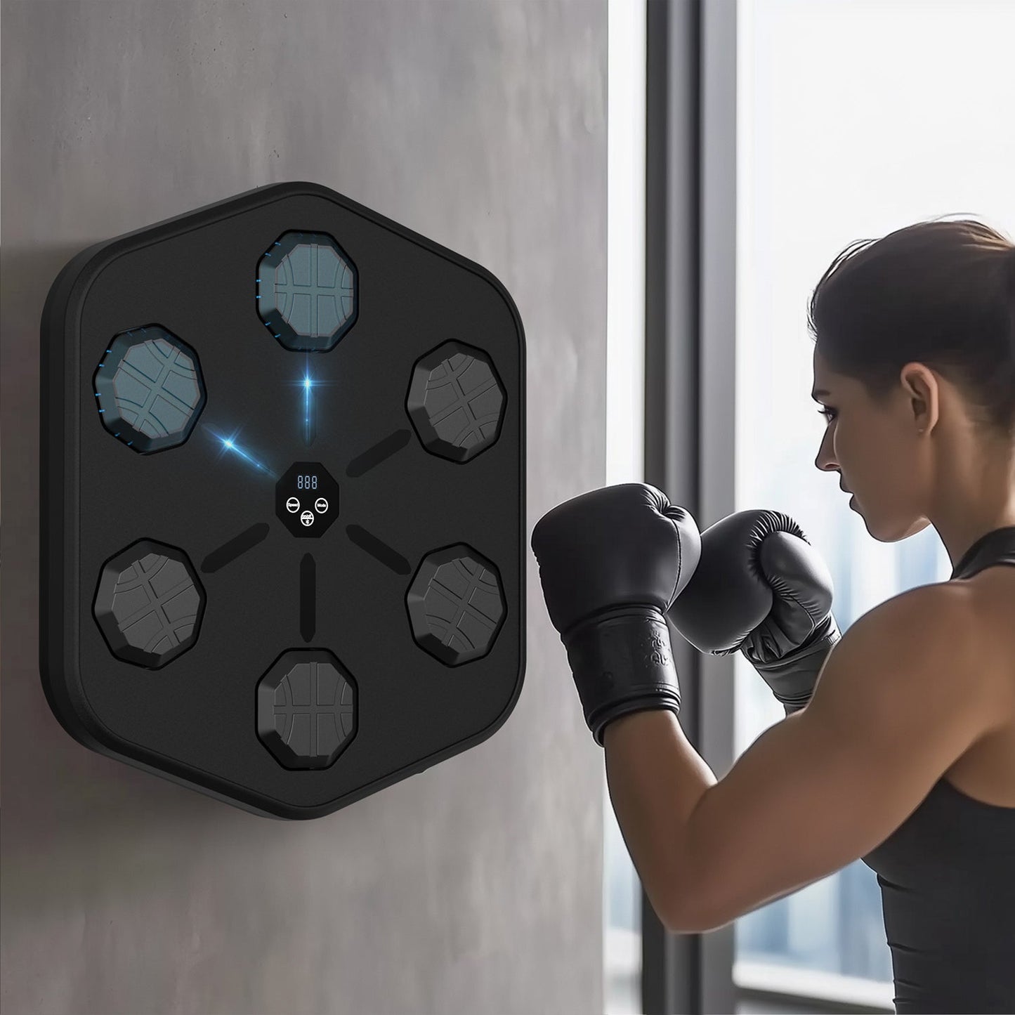 Uviva Music Boxing Machine with Boxing Gloves