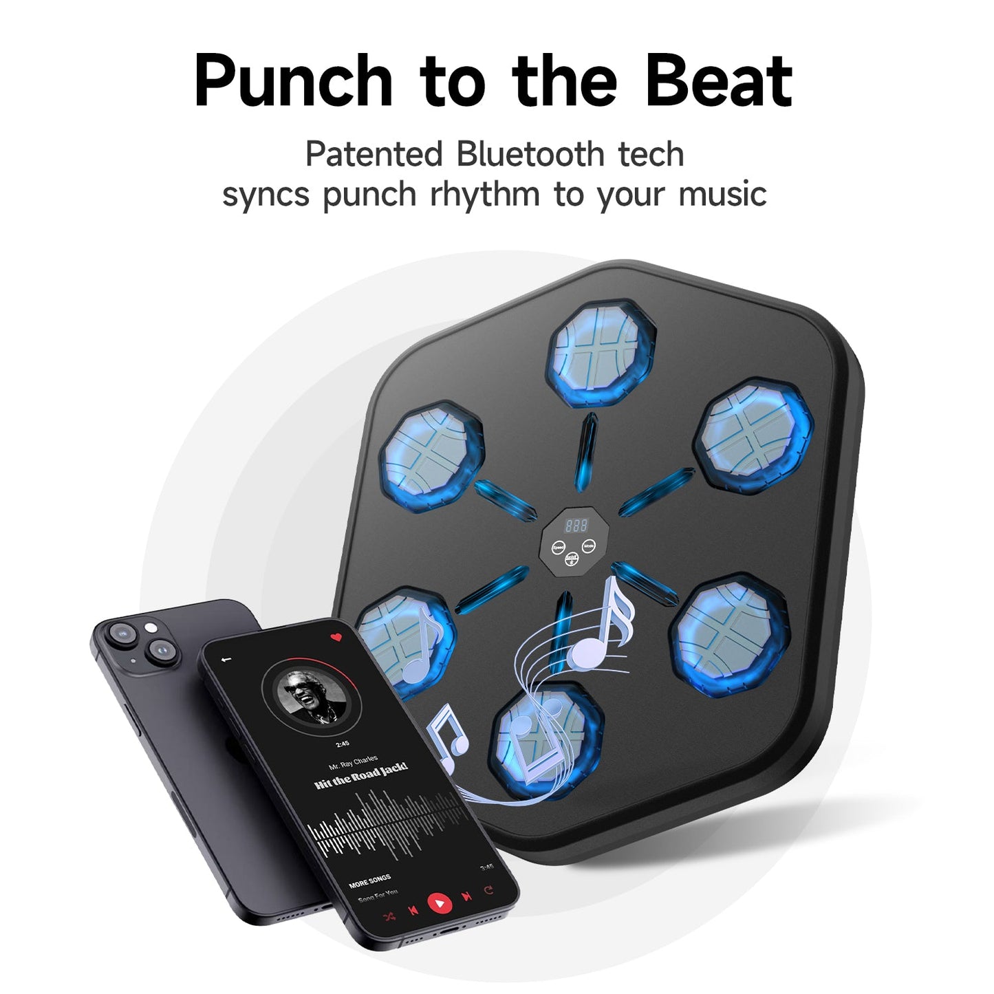 Uviva Music Boxing Machine with Boxing Gloves