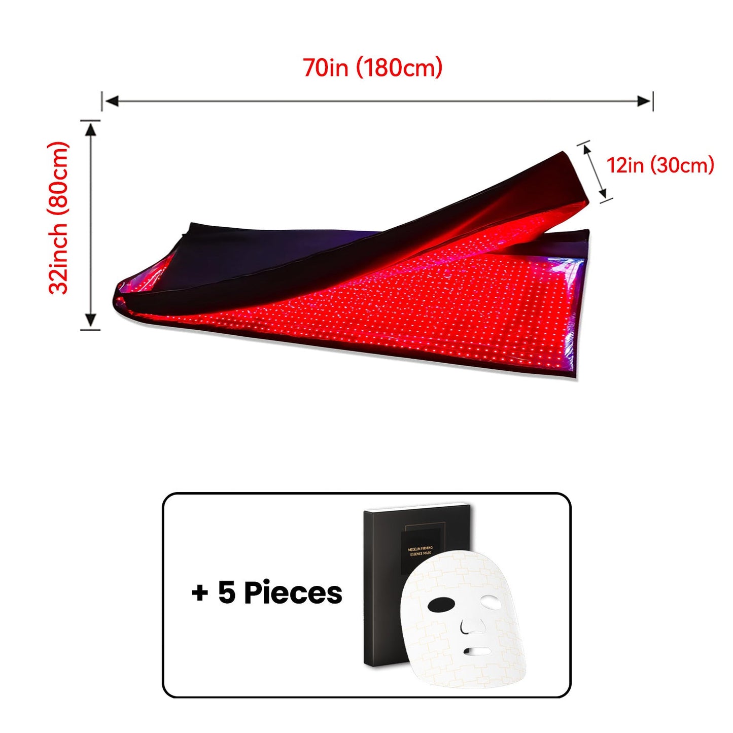 Red and Near-Infrared Light Therapy Mat for Whole Body